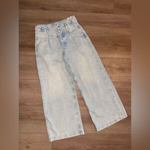 We The Free Super Sweeper Wide Leg Light Wash Jeans - NWT